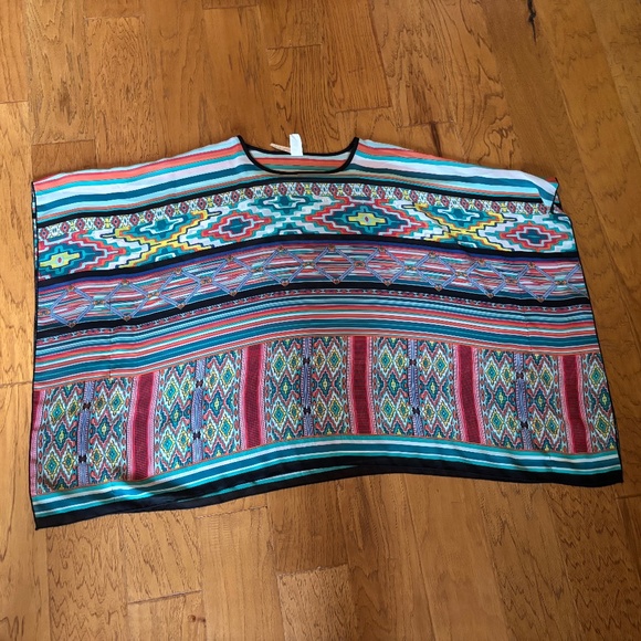 Aztec sheer poncho - Picture 1 of 1